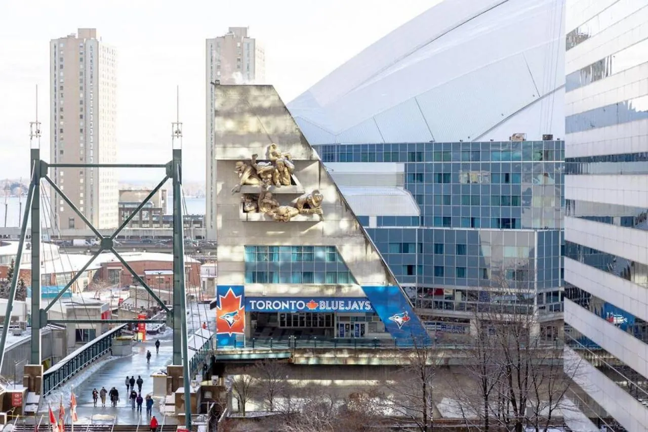 1 Bedroom Furnished Condo With Balcony Across Cn Tower Toronto Canada